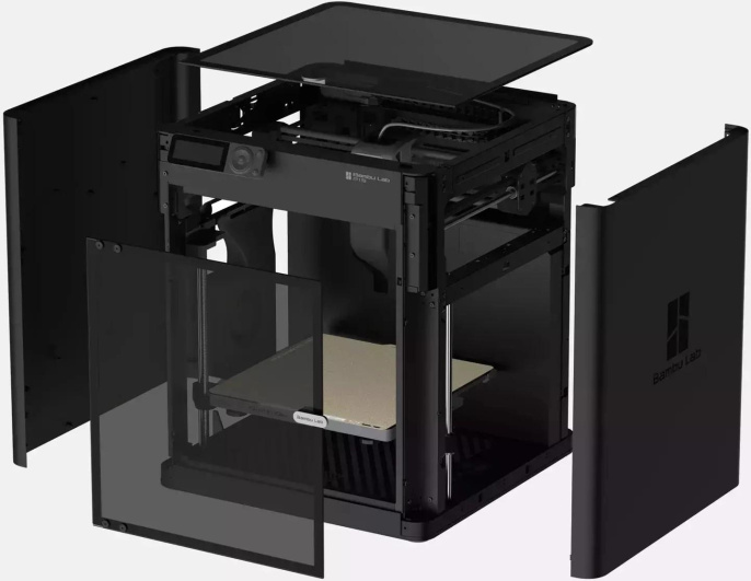 Принтер 3D Bambu Lab P1 S Combo 256x256x256мм ABS/PLA/PETG/Flex/ASA/PC/PET/TPU (PF001-U+SA001-EU)