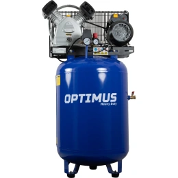 Поршневой компрессор Optimus вертикальный, 420 л/мин, ресивер 100 литров, 2,2 квт hd OPT-301042A
