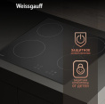 Электрическая варочная поверхность WEISSGAUFF HV 640 BA, конфорок: 4 шт., стеклокерамика, независимая, черный