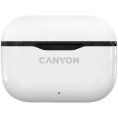 Наушники Canyon TWS-3, Bluetooth, внутриканальные, белый/черный [cne-cbths3w]
