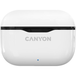 Наушники Canyon TWS-3, Bluetooth, внутриканальные, белый/черный [cne-cbths3w]