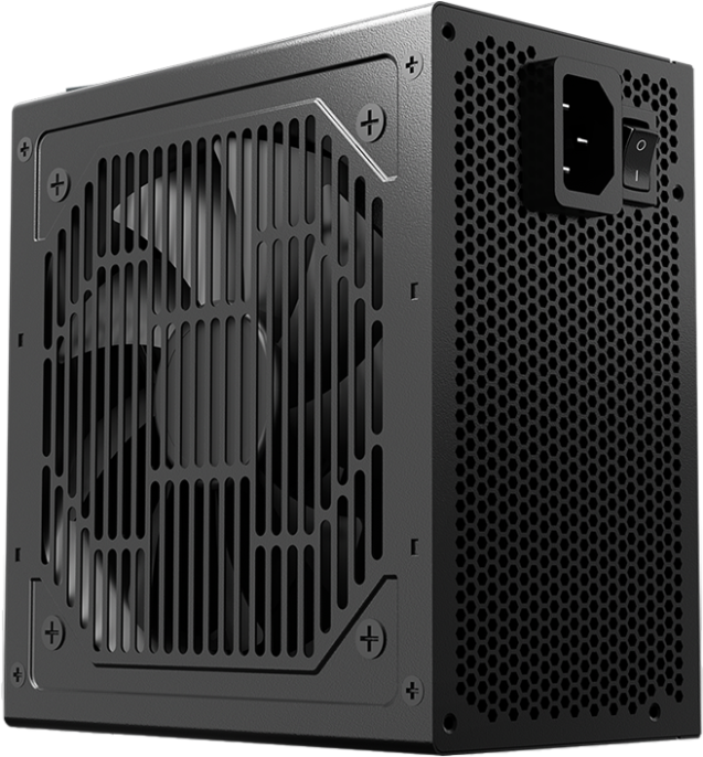 Блок питания PCCOOLER F650, 650Вт, 80 PLUS WHITE, 120мм, черный, retail [p3-f650-w1hwbk0-eu]