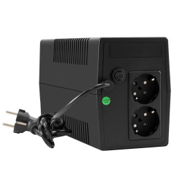 ИБП ExeGate Power NB-450.LED.AVR.2SH (450VA/270W, LED, AVR, 2*EU/Тип F(Schuko), батарея 12V 4.5Ah, Black) EX299473RUS