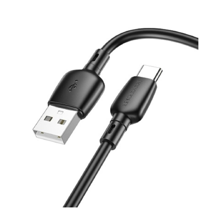 BOROFONE BX93/ USB кабель Type-C/ 1m/ 3A/ Black (B-03155)