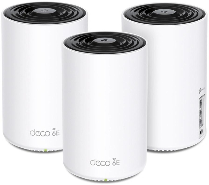 Бесшовный Mesh роутер TP-Link Deco XE75 AXE5400 10/100/1000BASE-TX белый упак.:3шт