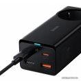 Удлинитель Baseus PSZM000901 GaN3 Pro Desktop Powerstrip AC+2U+2C 65W EU Black CCGAN65-1ACE