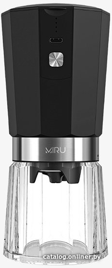 Кофемолка беспроводная MIRU KACG01 Кофемолка - 1 шт.,Щётка - 1 шт.,Кабель для подзарядки - 1 шт.,Инструкция - 1 шт.,7,4 В- 18 Вт,черный