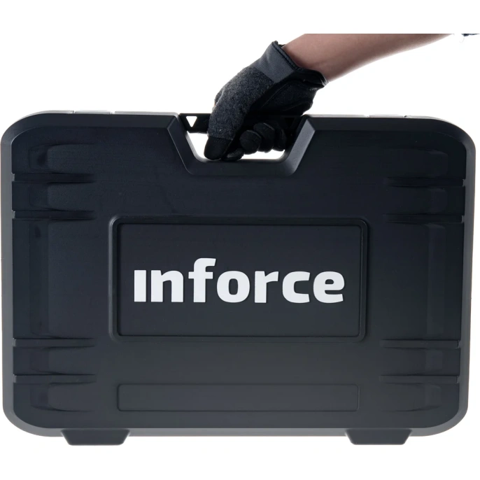 Набор инструментов Inforce 77 предметов 1/2 дюйма и 1/4 дюйма, Сталь Cr-V, Профессиональный, 06-07-19