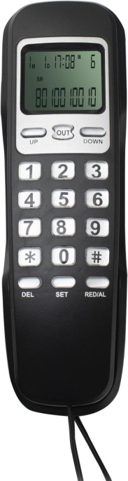 Телефон проводной Ritmix RT-010 черный (80002752)
