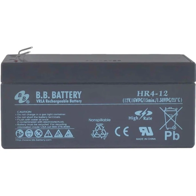 Аккумуляторная батарея 12 В, 3.6 Ач BB Battery HR 4-12