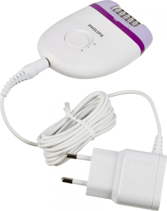 Эпилятор Philips BRE225/00 скор.:2 от электр.сети белый/фиолетовый