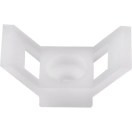 Rexant 07-2104 Площадка для крепления стяжки 29х15х5 мм, белая 100 шт/уп