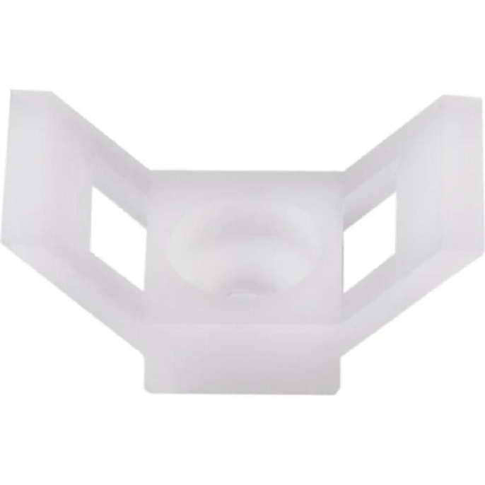 Rexant 07-2104 Площадка для крепления стяжки 29х15х5 мм, белая 100 шт/уп