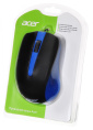 Мышь проводная Acer OMW011, оптическая, USB, 1200dpi, черный и синий [zl.mceee.002]