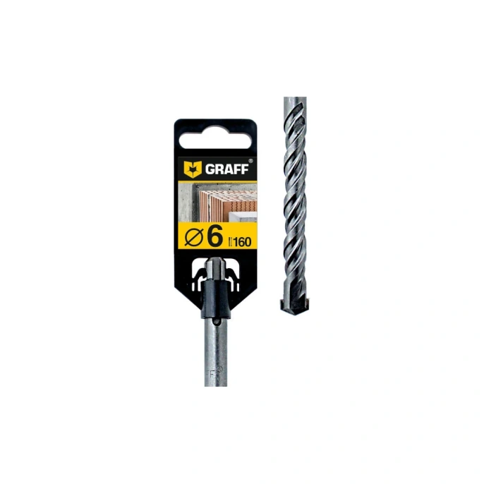 Бур по бетону (6х100х160 мм; SDS-plus) GRAFF GSPD06160