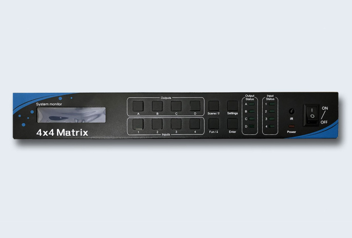 TNTV/TNT MMS-0404ESTE Переключатель, электрон., HDMI, 4 4 устройства, без шнуров, шнуры до 15 м.;макс.разр. до 3840x2160 30Hz 4:4:4 ; 3D,DeepColor 24/30/36 bit,HDCP 1.4; 4 шаблона трансляции;API