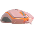 RAPOO Игровая мышь проводная V25S, цвет - розовый 12278