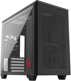 Корпус mATX BLOODY BD-CC117F, Mini-Tower, без БП, черный [bd-cc117f-bk]