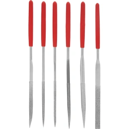 Набор алмазных надфилей 140х50х3, 6 шт MATRIX 15831