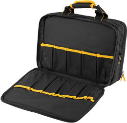Сумка для инструментов Denzel 90295 10л 3отд. 28карм. черный/желтый