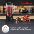 Блендер Moulinex Blendforce LM458810, стационарный, черный