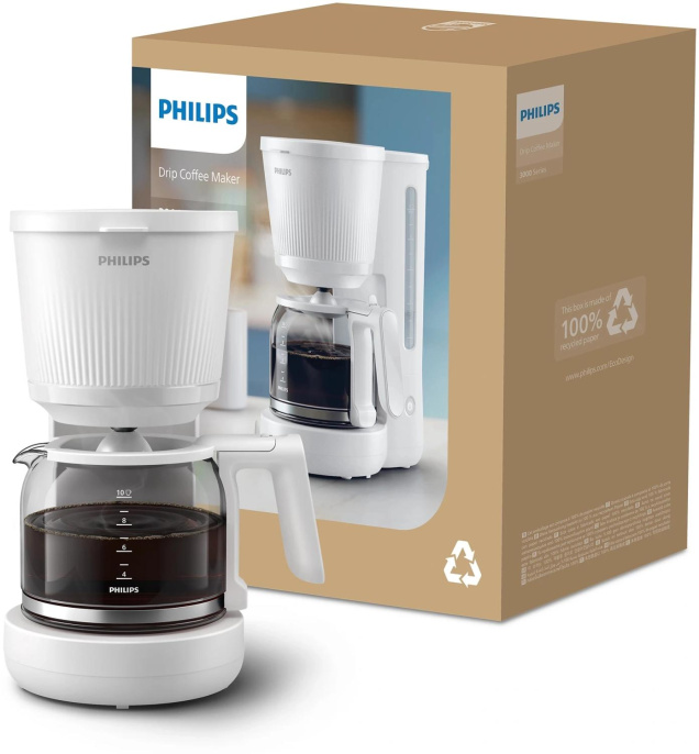 Кофеварка капельная Philips HD7411/00 белый