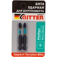 Бита Impact Torsion PH2, 50 мм, намагниченная, 2 шт RITTER PS20112057
