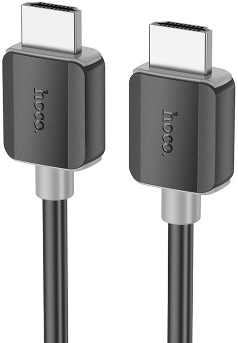 Кабель Hoco US08,  HDMI (m) (прямой) -  HDMI (m) (прямой),  круглое,  2м,  пакет,  черный