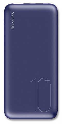 Внешний аккумулятор Power Bank Romoss WSL10, 10000мAч, синий