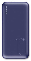 Внешний аккумулятор Power Bank Romoss WSL10, 10000мAч, синий