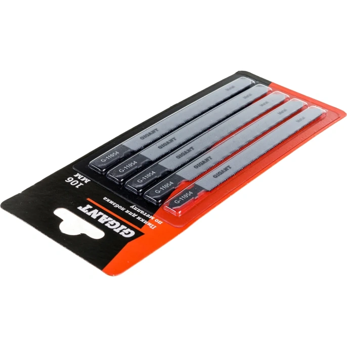 Пилки для лобзика по металлу 5 шт 106х1,2мм Gigant G-11054