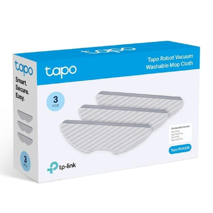 TP-Link Tapo RVA300 Многоразовая тряпка для роботов-пылесосов Tapo RV10, Tapo RV10 Plus, Tapo RV30 и Tapo RV30 Plus