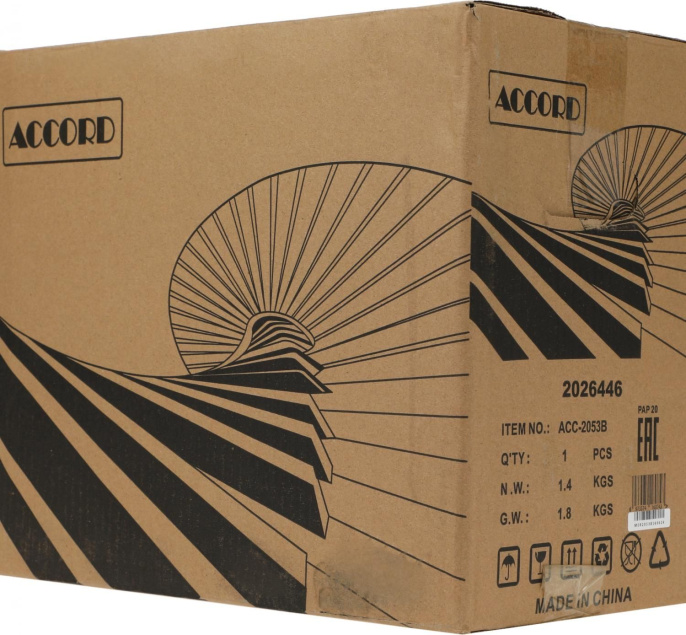 Корпус mATX Accord Entry ACC-2053B, Mini-Tower, без БП, черный