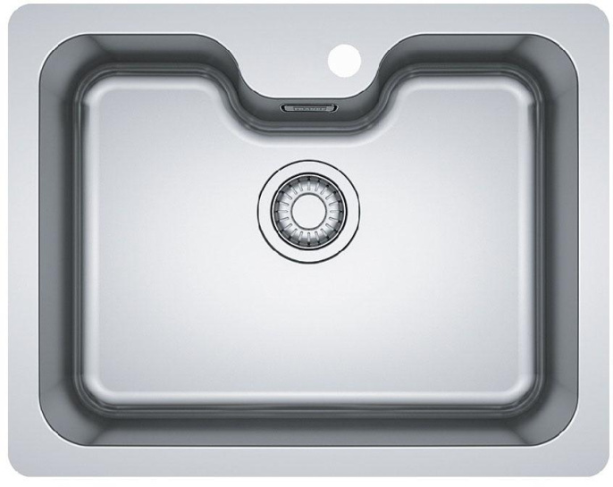 Мойка Franke 122.0689.806/ Best, Серия BELL, Мойка BCX 110-55 TL, мойка 610 x 480 mm, чаша 545 x 415/350 x 200 mm, монтаж под столешницу, скрытый перелив