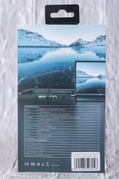 Переключатель CABLETIME CB00G (CT-PS41-GB1) 4-в-1, Mini DP / DP / HDMI / Type-C, 4K@60 Гц, 15 м, подсветка, космический серый