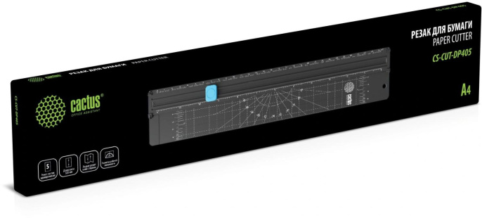 Резак роликовый Cactus CS-CUT-DP405 A4/5лист./320мм/ручн.прижим/защитный экран