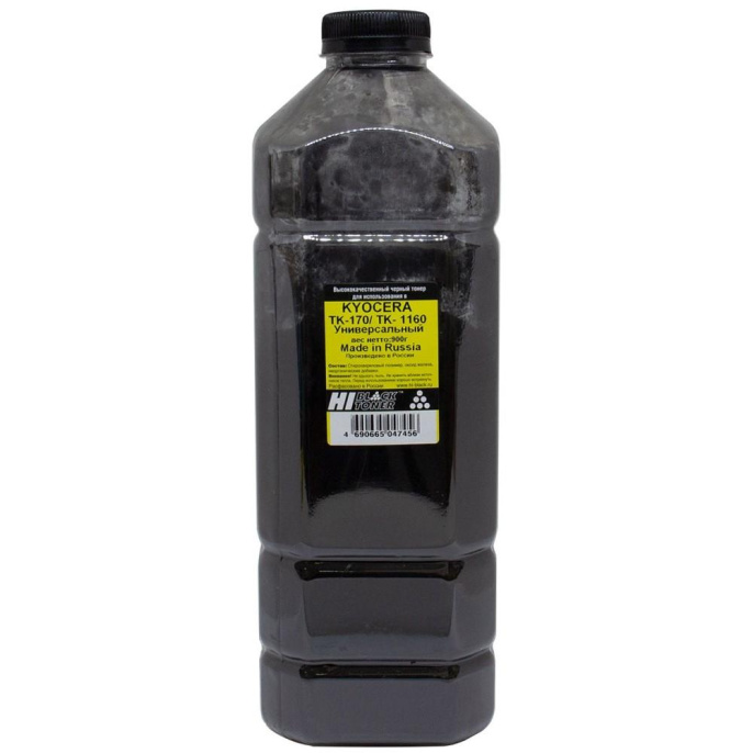 Hi-Black Тонер Made in Russia Универсальный для Kyocera TK-170/TK-1160/TK-1200, Bk, 900 г, канистра