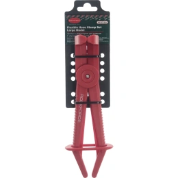 Пластиковый зажим для шлангов Rockforce с фиксатором изогнутый 90L-220мм RF-903G18A 27397 (RF-903G18A(27397))