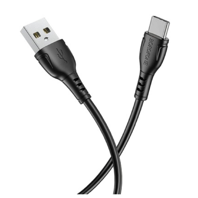 BOROFONE BX51/ USB кабель Type-C/ 1m/ 3A/ Black