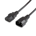 Кабель питания GoPower 00-00024537 C14 m -C13 f 1.8м ПВХ 0.75 мм удлинитель черный 1/10/100