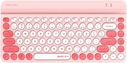 Клавиатура A4TECH Fstyler FBK30, USB, Bluetooth/Радиоканал, мембранная, розовый [fbk30 raspberry]