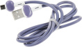 Кабель Redline Candy, micro USB m - USB m , 1м, 2A, фиолетовый [ут000021987]