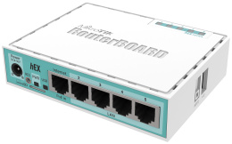 Маршрутизатор MIKROTIK hEX, 4 LAN, белый [rb750gr3]