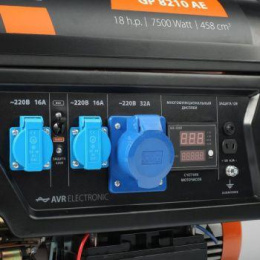 Бензиновый генератор Patriot GP 8210AE, 220/12 В, 7.5кВт, с автозапуском, с АКБ [474101705]