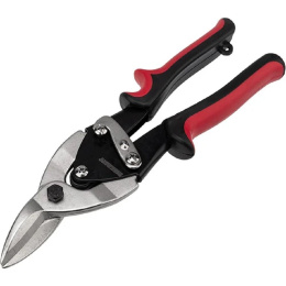 Rexant 12-4631 Ножницы по металлу левые 260 мм никелированные, двухкомпонентные рукоятки