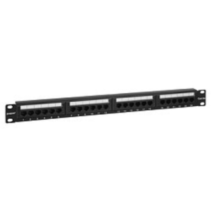 Патч-панель ExeGate EPP3-19-24-8P8C-C5e-110D 19", UTP, 24 port, cat.5e, KRONE&110 dual IDC , 1U, RoHS, Black, RTL EX256752RUS