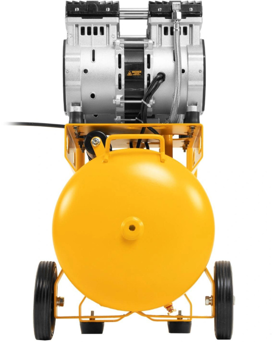 Компрессор поршневой Denzel DLS 2200/50 безмасляный 380л/мин 50л 2200Вт желтый