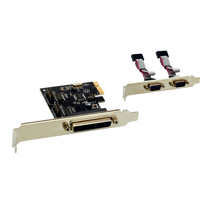 Контроллер ExeGate EXE-303 PCI-E x1 v1.1, 2*COM port + 1*LPT, WinChipHead Chipset WCH382L EX281226RUS