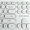 Dialog Gan-Kata Клавиатура KGK-16U WHITE - игровая с RGB-подсветкой, USB, белая