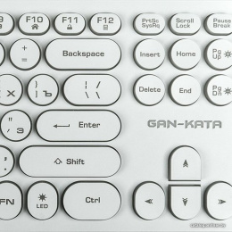 Dialog Gan-Kata Клавиатура KGK-16U WHITE - игровая с RGB-подсветкой, USB, белая